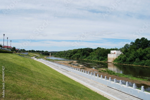 Smolenskaya embankment of the Dnieper River