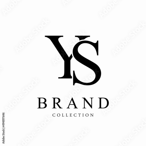 Letter YS vector logo design symbol icon emblem