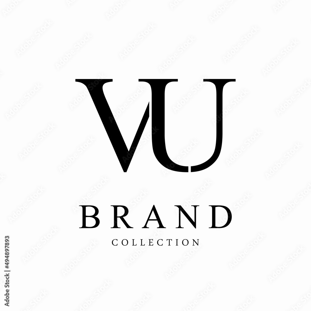 Letter VU vector logo design symbol icon emblem Letter VU vector logo design symbol icon emblem