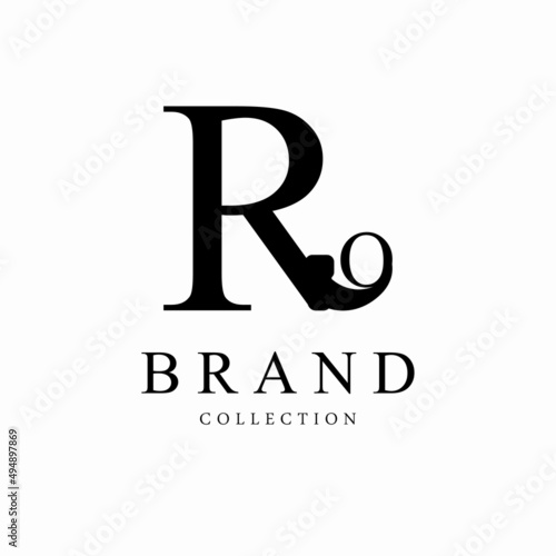 Letter RO vector logo design symbol icon emblem