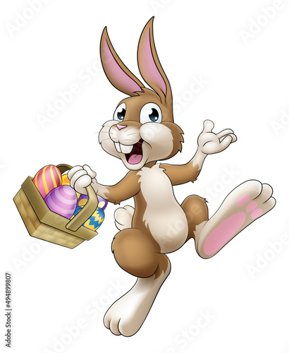 Easter Bunny Cartoon Rabbit...