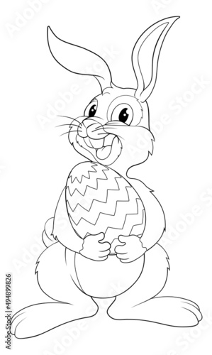 Easter Bunny Cartoon Rabbit...