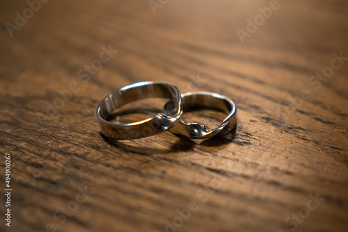 Two handcrafted rings for couples
