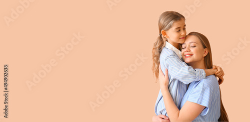 Happy woman and her little ...