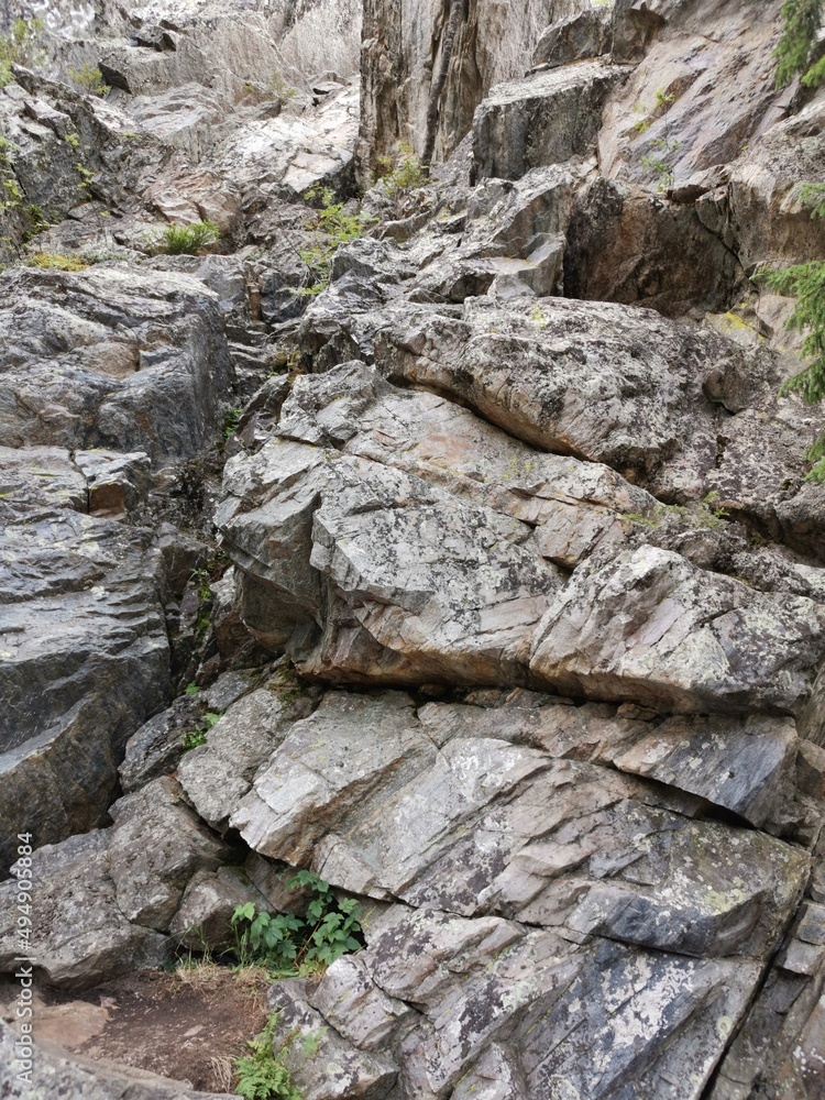 Seamless pattern. Beautiful stone background, texture of mountain cliff