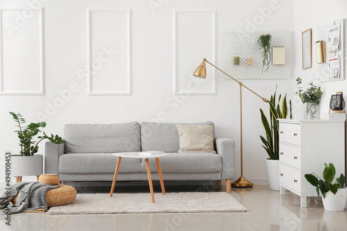 Interior of light living ro...