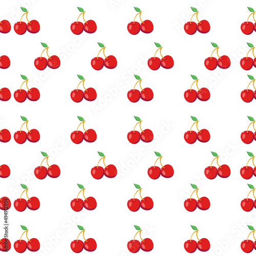 seamless cherry pattern design