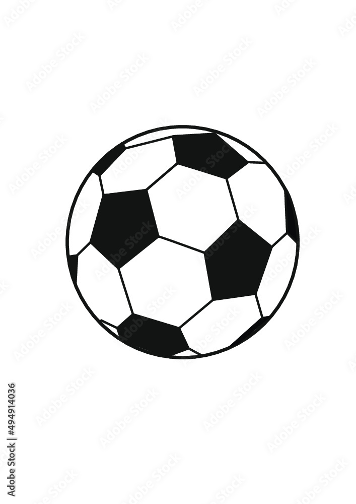 Naklejka premium Ballon de Football 