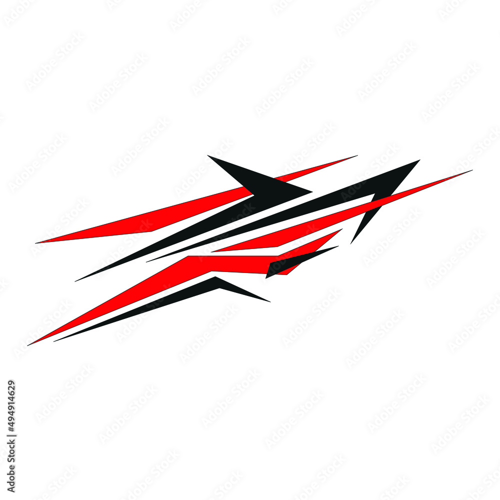 vektor desain stiker mobil stiker pembungkus mobil. stiker vinil Stock