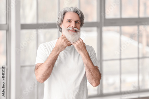 Portrait of handsome mature...