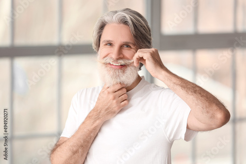 Portrait of handsome mature...