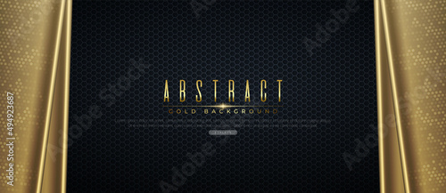Abstract gold luxury background with elegant decoration