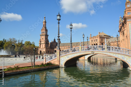 Plaza of Spain in Seville. photo