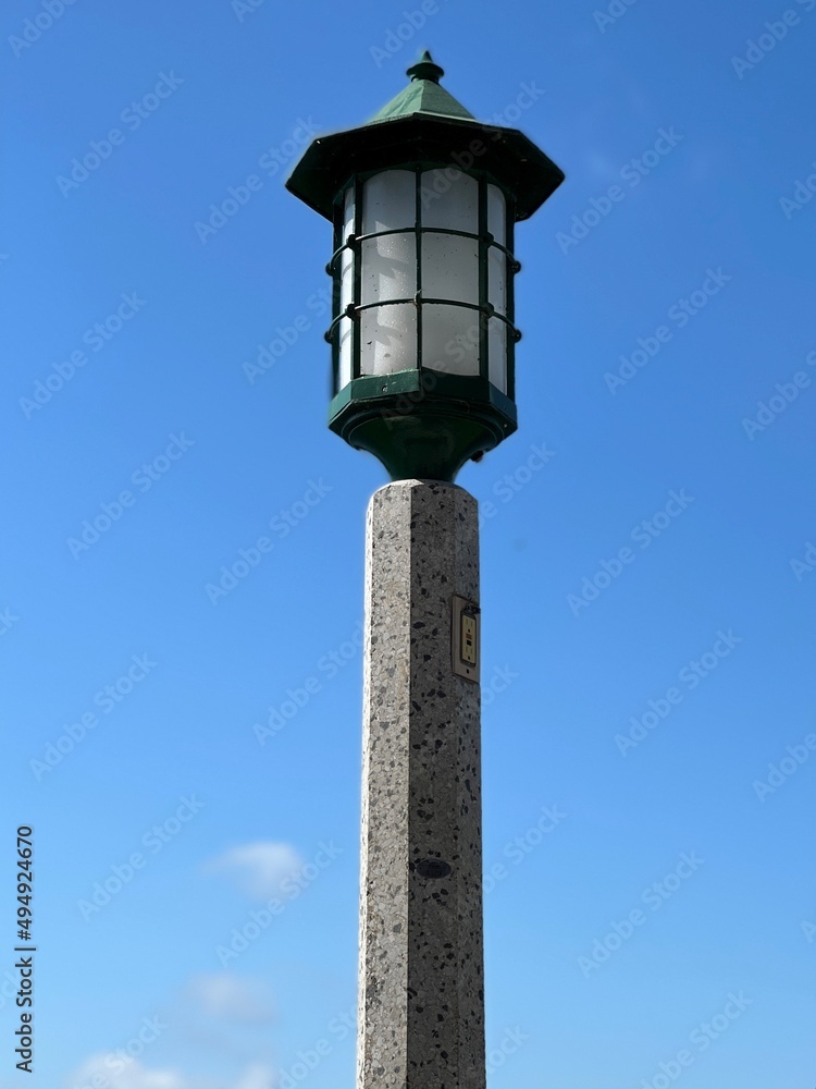 light pole and lantern