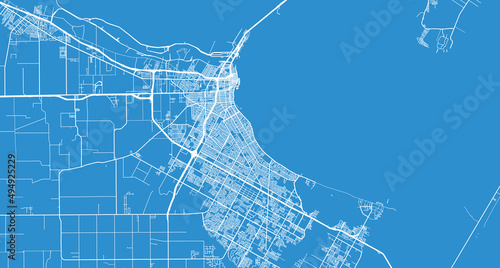 Urban vector city map of Corpus Christi, Texas , United States of America photo