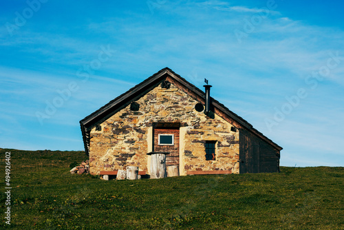 abandoned house in the field