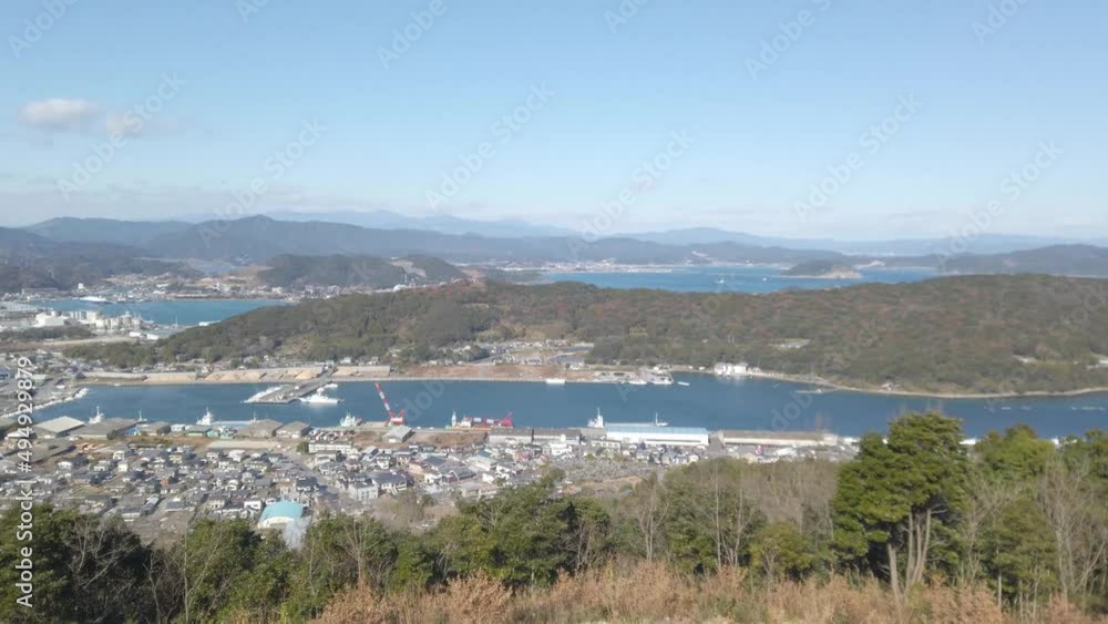 日向市・米ノ山展望台からの眺め 日向市・米ノ山展望台からの眺め
