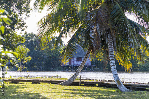Obraz na plátně Beautiful view of Taino Village in Guama, Matanzas, Cuba