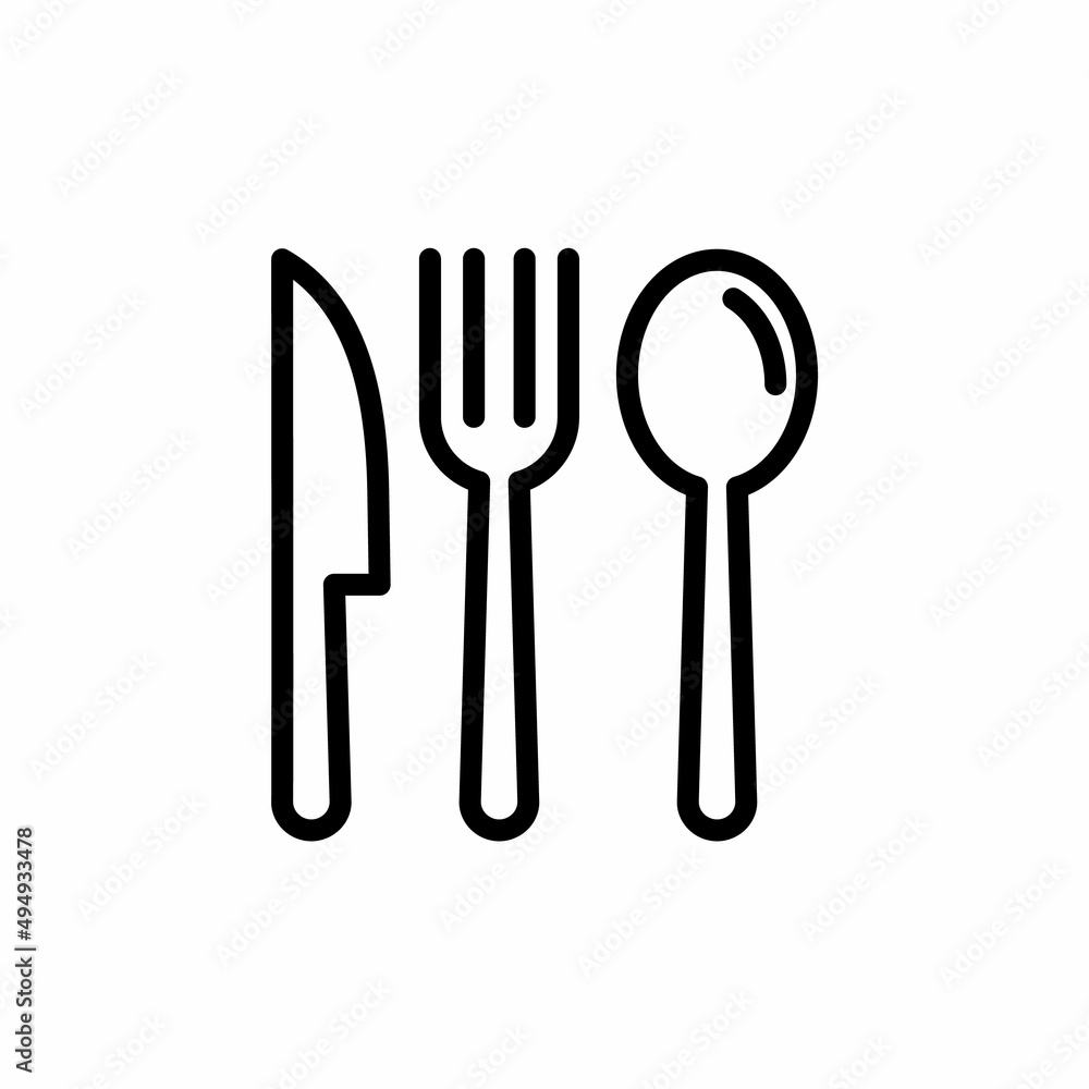 Knife, fork, and spoon icon design vector Knife, fork, and spoon icon design vector