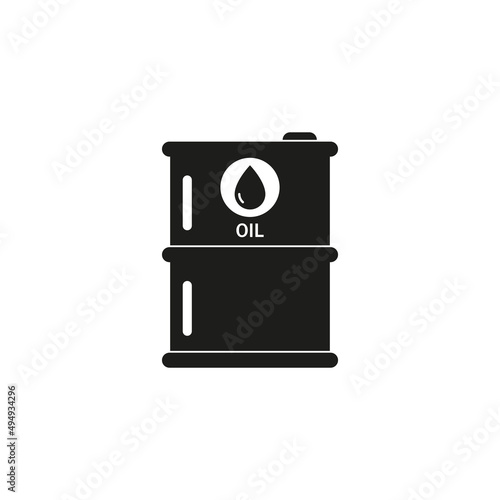 Oil icon. Simple flat vector illustration on a white background