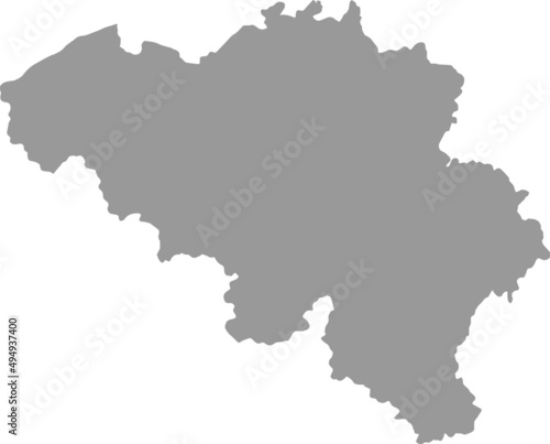 Belgium map on  png or transparent  background Symbols of Belgium . vector illustration