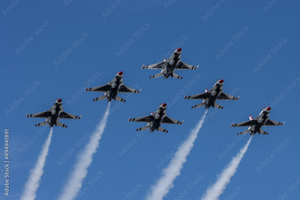 Εκτύπωση καμβά Air force thunderbirds to soar over colorado