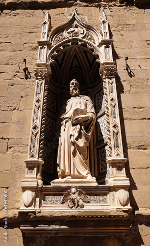 Photo Saint Mark by Donatello, Orsanmichele Church in Florence, Tuscany, Italy