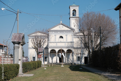 Il Santuario della Beata Vergine di San Lorenzo (Madonna del Latte) a Guanzate, in provincia di Como. photo