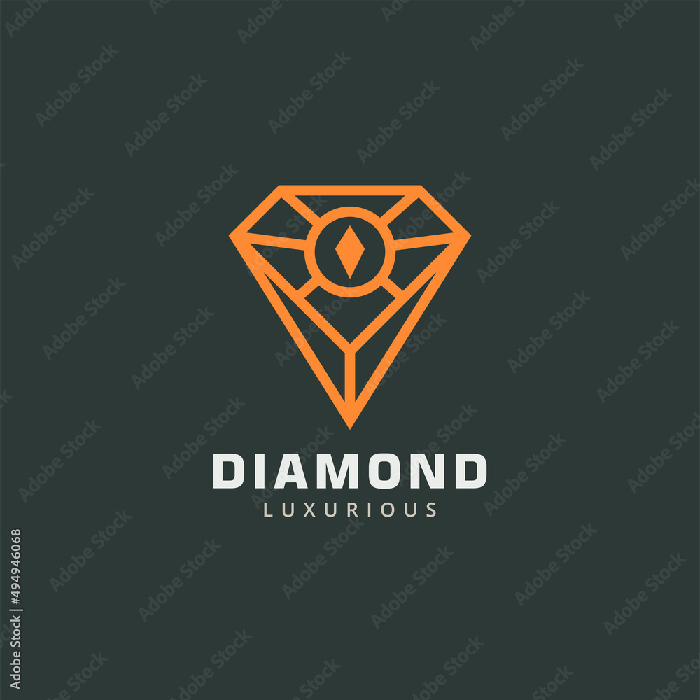 Diamond icon logo vector design with luxury line art style concept. Crystal sign symbol for jewelry store, fashion shop, marriage engagement template. Diamond icon logo vector design with luxury line art style concept. Crystal sign symbol for jewelry store, fashion shop, marriage engagement template.