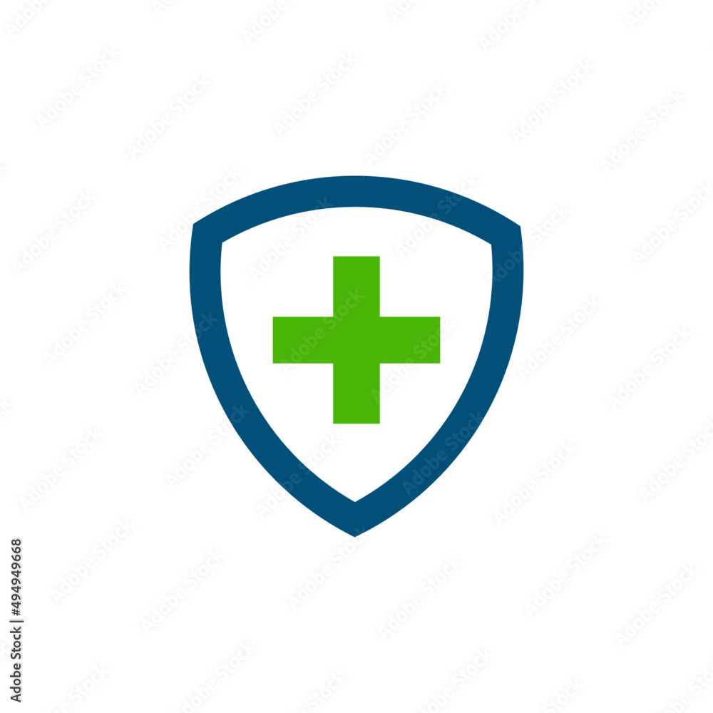Health Medical shield Logo template vector illustration design. Health Medical shield Logo template vector illustration design.
