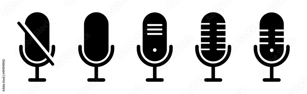 Microphone Icon Vector Illustration Microphone Icon Vector Illustration