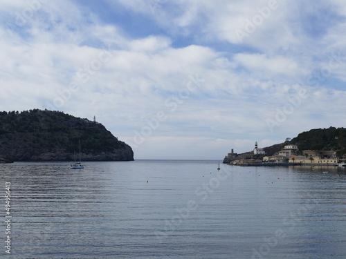 The entrance to Port de Soller Bay, Mallorca, Balearic Islands, Spain