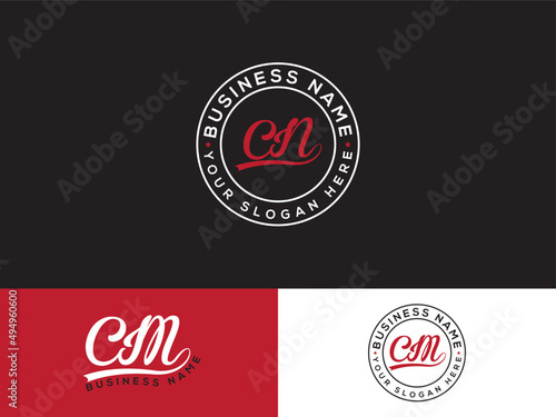 Simple CN logo, Minimalist Cn c&n Signature Letter Logo Icon For fashion business