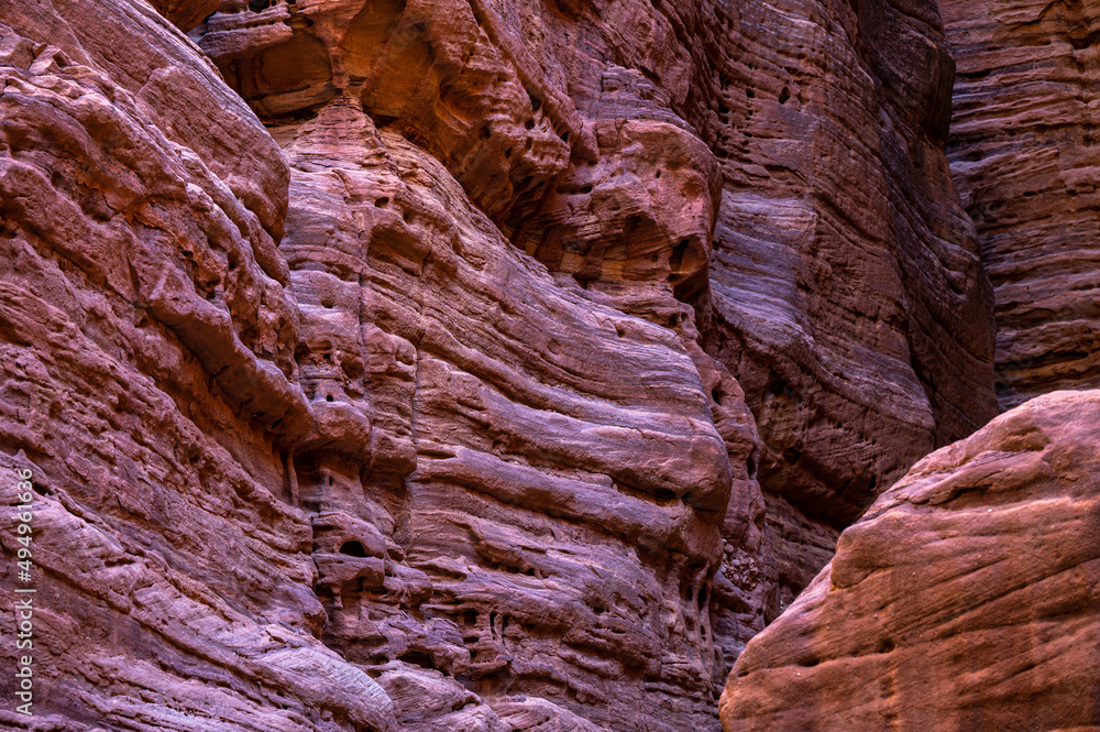 Obraz premium Amazing rock formations of Wadi Numeira, Jordan.