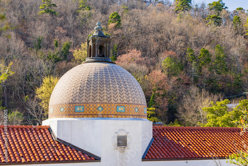 Sunny view of the dome of Quapaw Baths and Spa photo