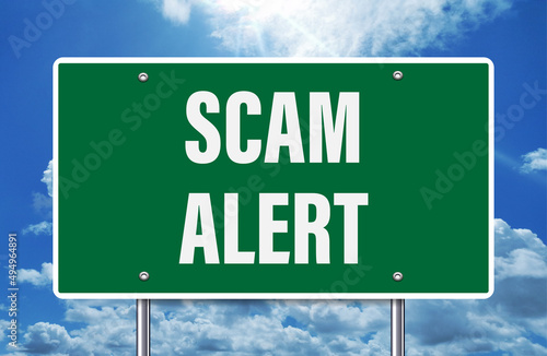 scam alert - road sign greetings