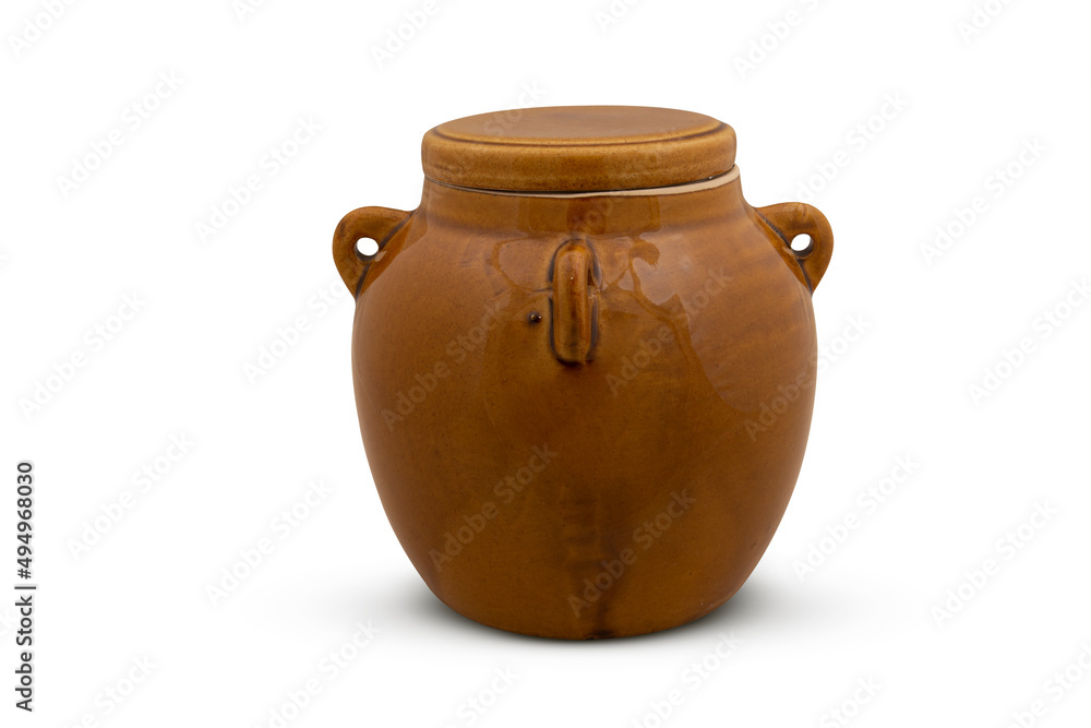 clay pot isolated on white background clay pot isolated on white background