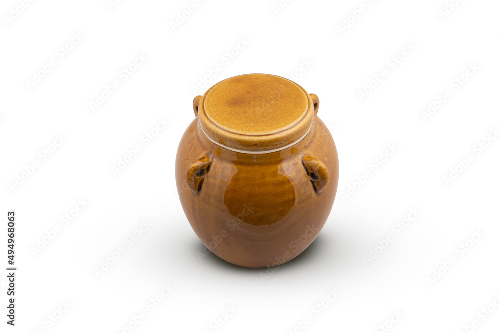 clay pot isolated on white background clay pot isolated on white background