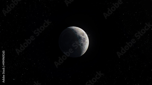 moon at space