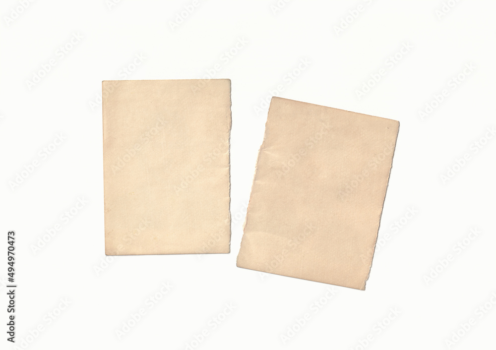 Torn old paper. Two halves of a sheet . Retro background Torn old paper. Two halves of a sheet . Retro background