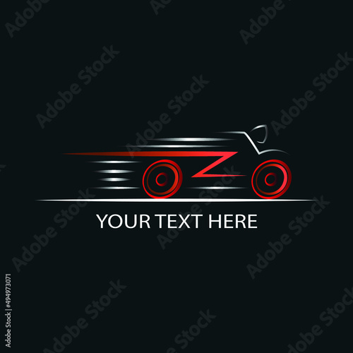 car logo design. auto body color Painting logo icon template