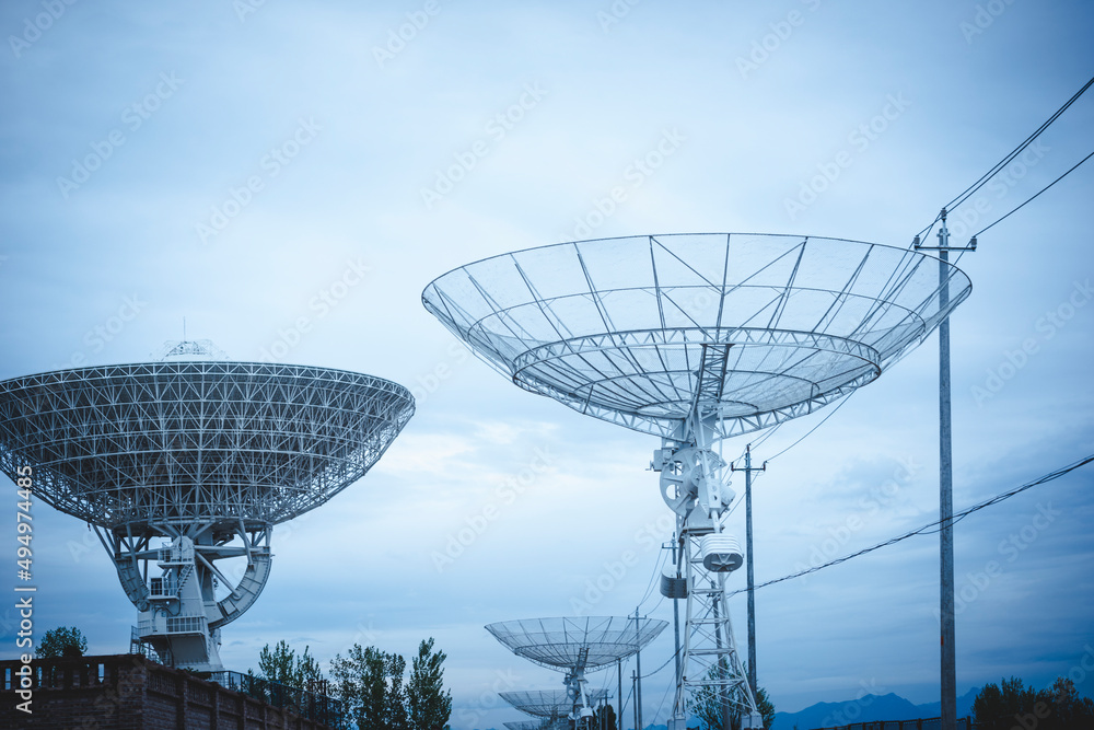 Radio telescope in operation