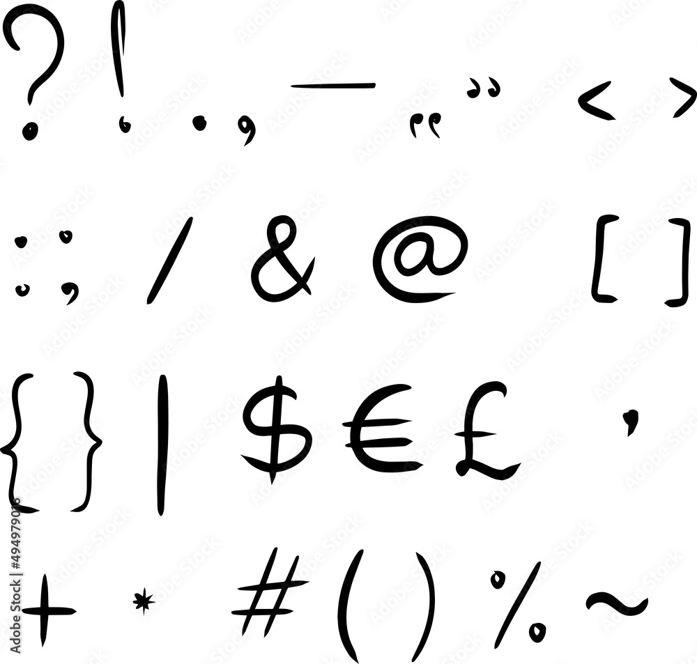 Symbols set Symbols set