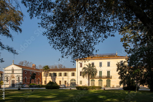 La villa Borbone nella tenuta di Viareggio fu edificata a partire dal 1821 sul viale dei Tigli che congiunge la città marinara con la frazione di Torre del Lago photo