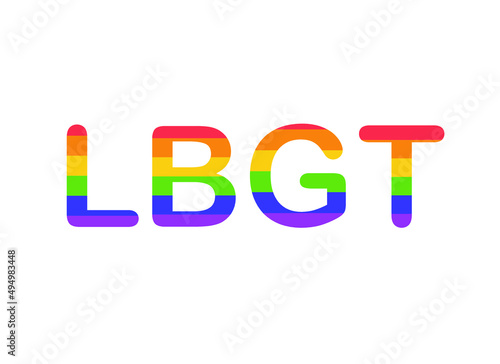 Obraz na plátně Sasha, [25/03/2022 15:59]
LGBT letters with colors of rainbow and pride, officia