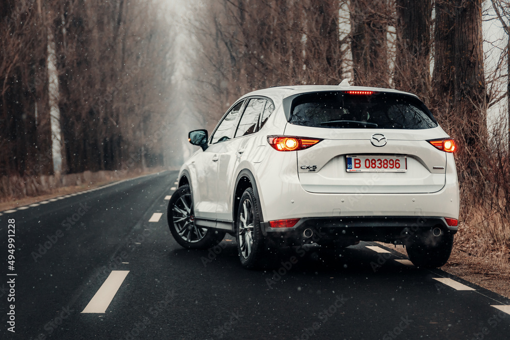 Mazda Rear Mazda CX-5 100th Anniversary rear view, stop lights, wheel and exhaust ...