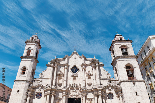 Havana Cathedral or Saint Christopher Cathedral in Old Havana, Cuba. © IrinaK
