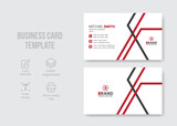 Professional minimal stylish business card design vector template