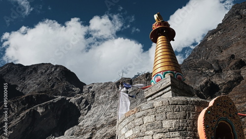 A stupa in Langtang Nepal photo