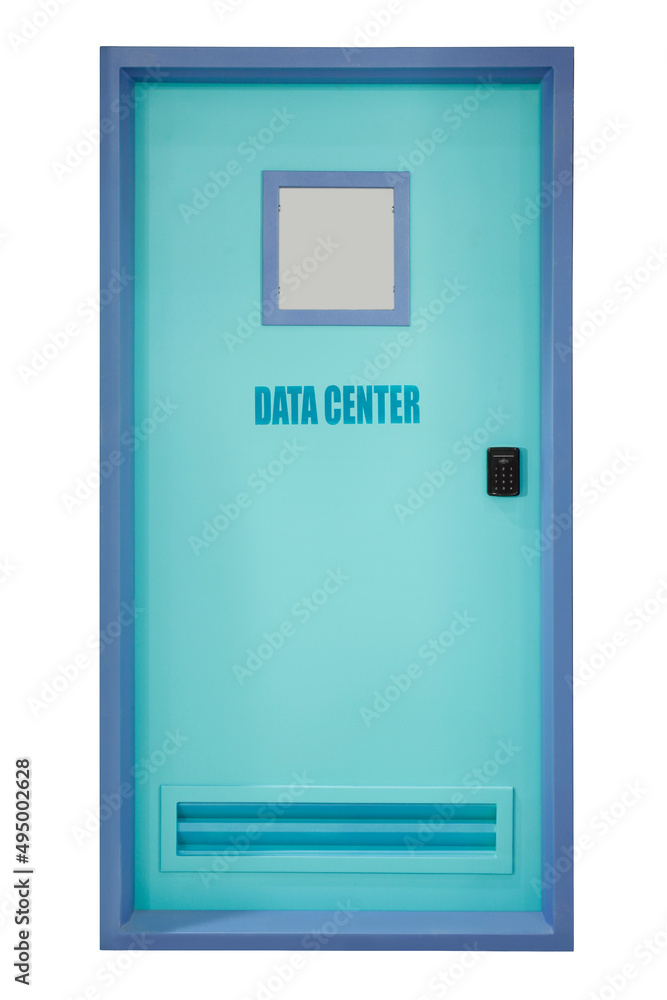 Emergency exit door isolated on white background Emergency exit door isolated on white background